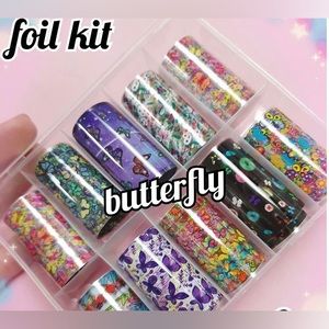 BUTTERFLY Nail Foil Kit 1/$15, 2/$25, 3/$30, 4/$35.$5 each additional!